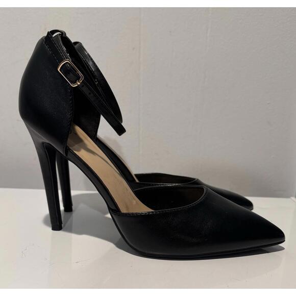 Womens D Black Heels With Pointed Toe Size 10 - Picture 1 of 7